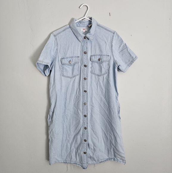 Levi's Button Down Denim Dress - Picture 1 of 7